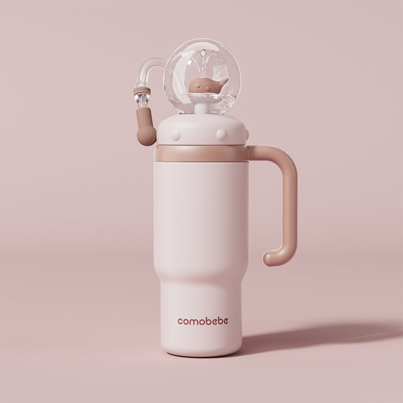 COMO Ball Tumbler 24oz in Rose Quartz