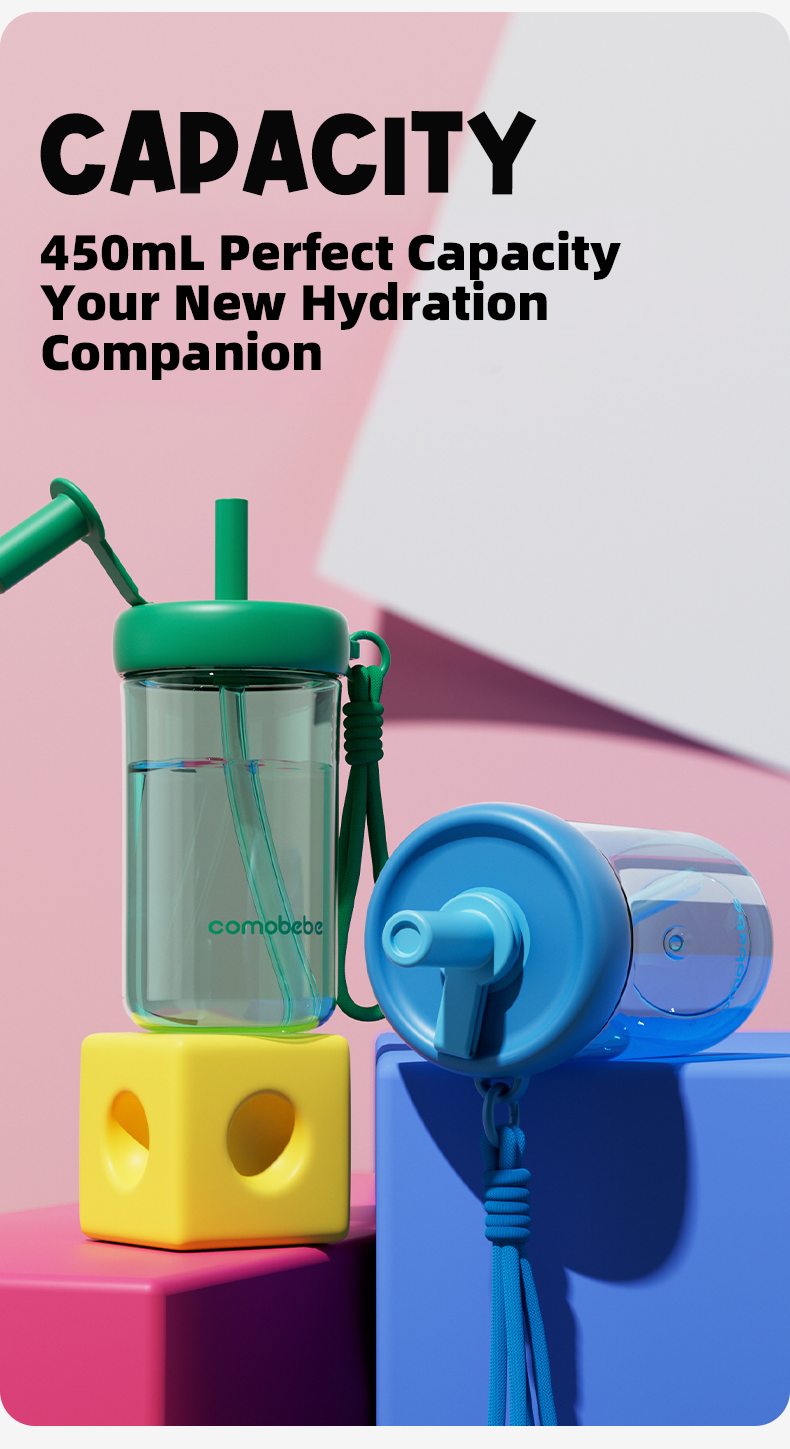COMO Tritan Sippy Cup 15oz - with Lanyard